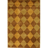 Tibetan Brown Geometric Rug