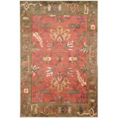 Tibetan Rust Geometric Rug