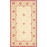 Wilton Beige / Red Rug