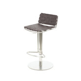 Liam Bonded Leather Barstool in Brown