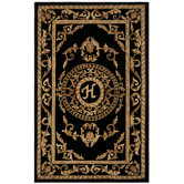 Naples Black H Rug