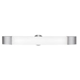 Aspen  Wall Fixture with Opal Glass in Brushed Steel