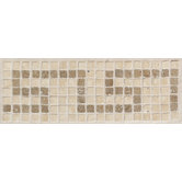 Accent Statements 4" x 12" Greek Key Decorative Border in Sand/Walnut