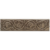 Accent Statements Metal 3" x 12" Scrolling Leaf Decorative Border in Vintage Bronze