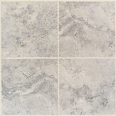 Bucaro 13" x 13" Floor Tile in Grigio/Blu