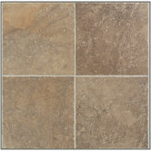 Egyptian Stone 20" x 20" Floor Tile in Cairo Brown