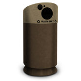 Galaxy 40 Gallon Plastic Bottle Recycling Bin