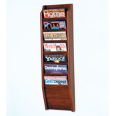 Seven Pocket Wall Mount Magazine Rack