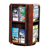 Countertop Eight Pocket Rotary Literature Display