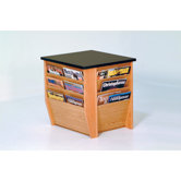 Dakota Wave End Table with Magazine Pockets