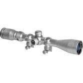3-9x40 Huntmaster Riflescope, Silver, 30/30, 5/8" Rings