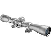 4x32 Plinker-22 Riflescope, Silver, 30/30, with 3/8" Rings, Clam