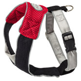 Dog Wear Mesh Harness in Red and Black