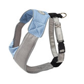 Dog Wear Mesh Harness in Blue and Gray
