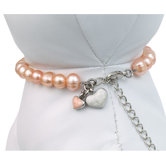 Unity Pet Necklace in Pink Pearls