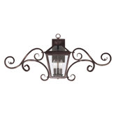 Ellijay  Outdoor Wall Lantern with Scrolls in English Bronze