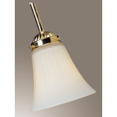 5.38" x 5.63" Ceiling Fan Light Glass Shade in White