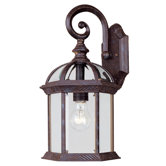 Kensington 15.75" x 8.25"  Outdoor Wall Lantern in Rustic Bronze