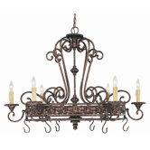 Rowen 6 Light Hanging Pot Rack