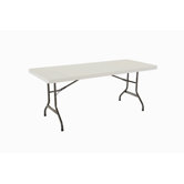 6' Commercial Grade Table in Almond