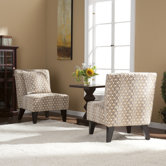 Antony Bubbles Fabric Slipper Chair (Set of 2)