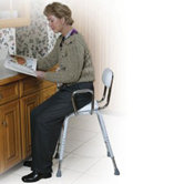 Height Adjustable Low-Back Drafting Chair with Adjustable Arms