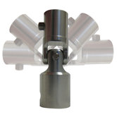Suction Cup Grab Bar Swivel Adapter in Chrome