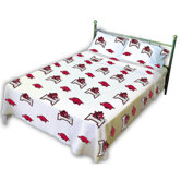 Arkansas Printed Sheet Set in White