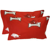 Arkansas Razorbacks Pillow Case Set