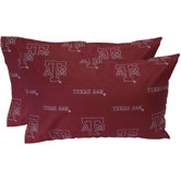 Texas A&M Aggies King Pillow Case Set