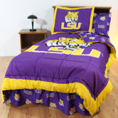 LSU Bed in a Bag with Team Colored Sheets