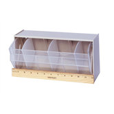 12" Dividable Clear Tip Out Bin with 1 Bin Cup