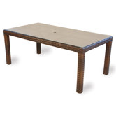 Contempo Rectangle Umbrella Dining Table
