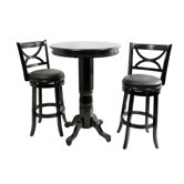 Florence Pub Table Set in Black