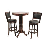 Augusta Three Piece Pub Set in Cappuccino
