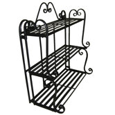 Folding Scroll Triple Wall Shelf