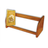 Jiffy Walnut Stain Hardwood Book / CD / Video Rack