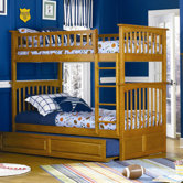 Columbia Bunk Bed with Trundle Bed