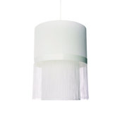 Fringe Small Pendant in White
