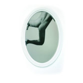 White Paper Mirror in White