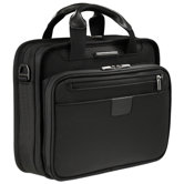@Work 13" Slim Clamshell Briefcase in Black