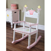 Princess and Frog Crown Kid's Rocking Chair