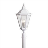 Classic Cast Aluminum  Outdoor Post Lantern in White