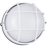 10" Round Commercial  Outdoor Sconce in White