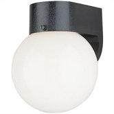 Outdoor Wall Lantern with Diffused in Black