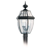Lancaster Post Lantern in Black