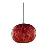 Candy Apple Glass Globe Shade for Ambiance Track Lighting Pendants