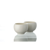 2-tlg. Teebecher-Set "Jasmin" in Creme
