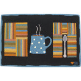 Cuppa Joe: 2' x 3' -  Black Rug