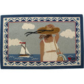 Summer Day: 2' x 3' - Blue Rug and Accessories